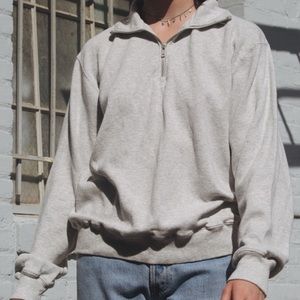 NEW Brandy Melville Gray Thermal Sweatshirt